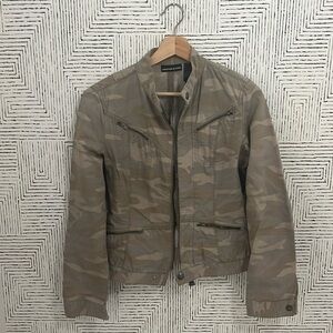 Camo moto jacket